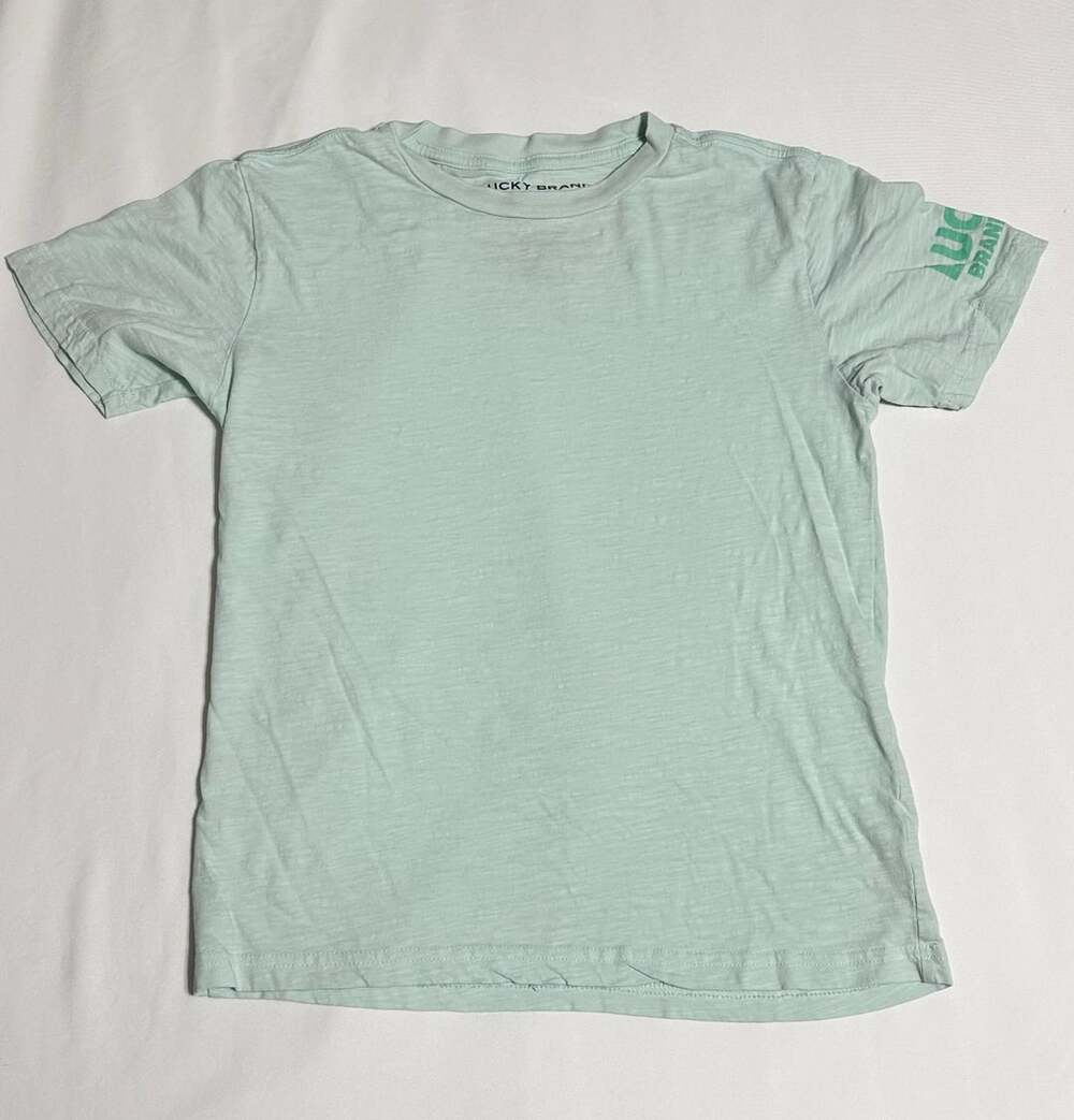Lucky Brand T-Shirt Size M/M (10/12) Mint Green